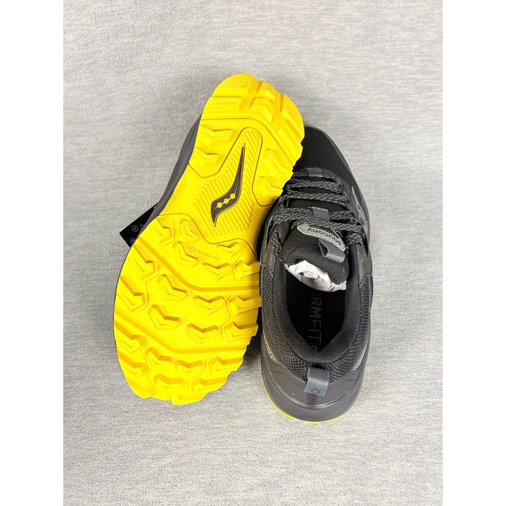 Saucony Excursion TR17 GTX Trail Sneakers Mens 7 Black Yellow Outdoors Gore-Tex - Picture 9 of 15
